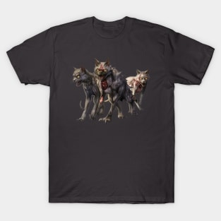 Cursed Trio: The Unholy Feline Awakening T-Shirt
